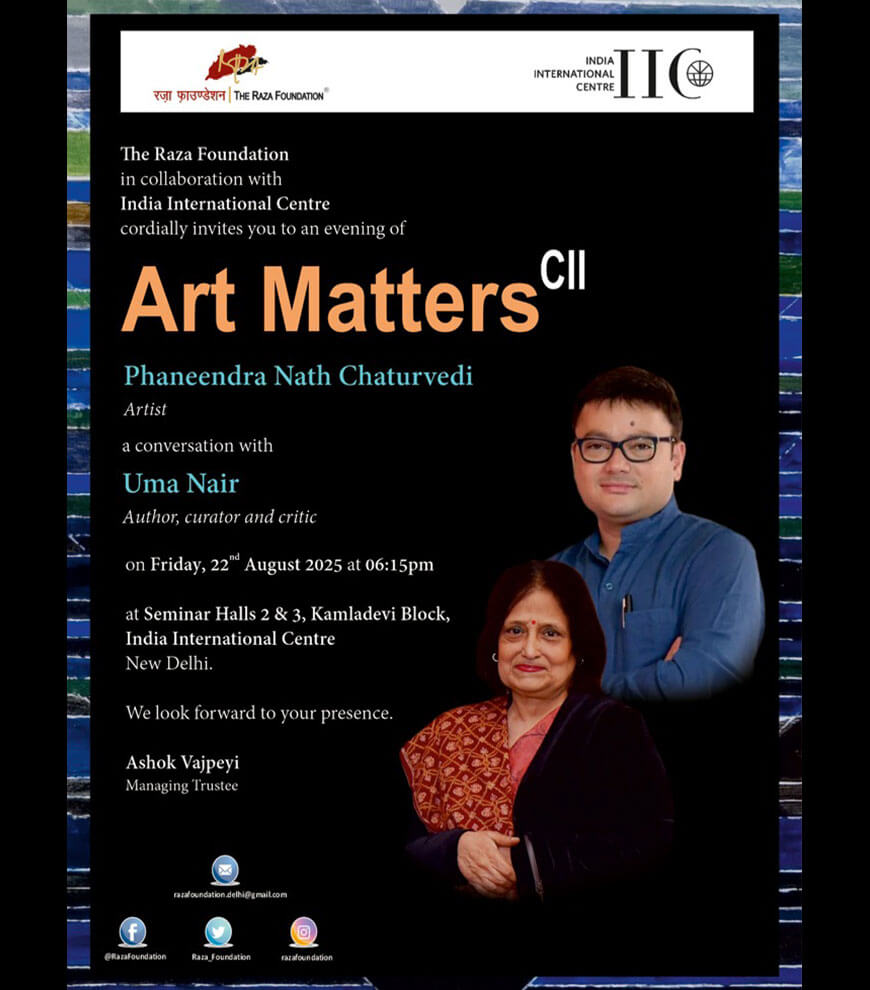 The Raza Foundation to Host Art Matters CII — An Evening of Art and Conversation on 22 August 2025