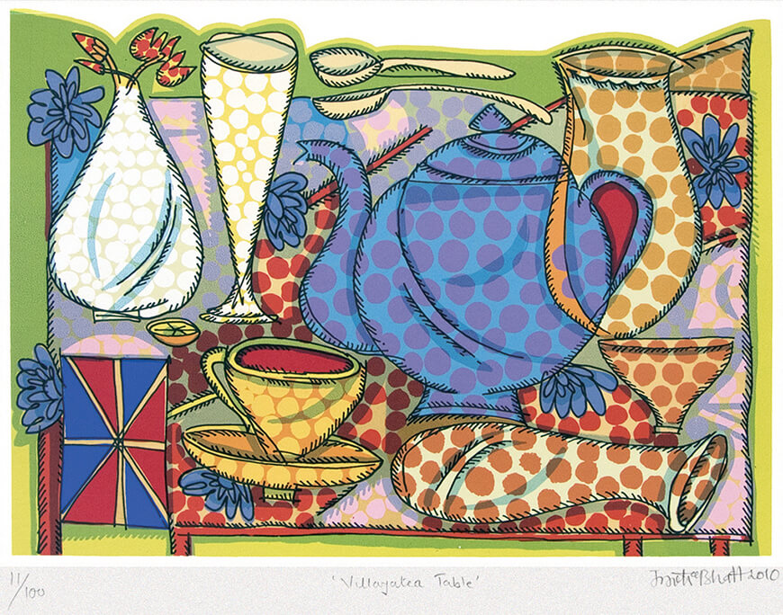 VILLAYATEA TABLE Serigraphy on paper, 2010