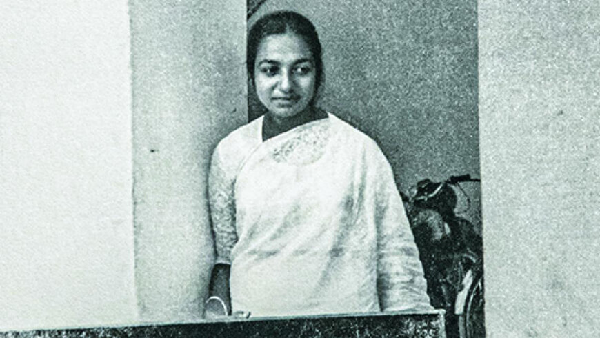 Nasreen Mohamedi, 1961 (Image Courtesy: Jyoti Bhatt) 