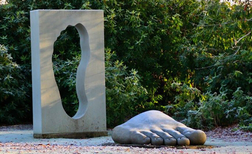 Foot from Vadodara, Synthetic Stone and Space in the UK, 2002-2003 (Image Courtesy: Gamesh Gohain)